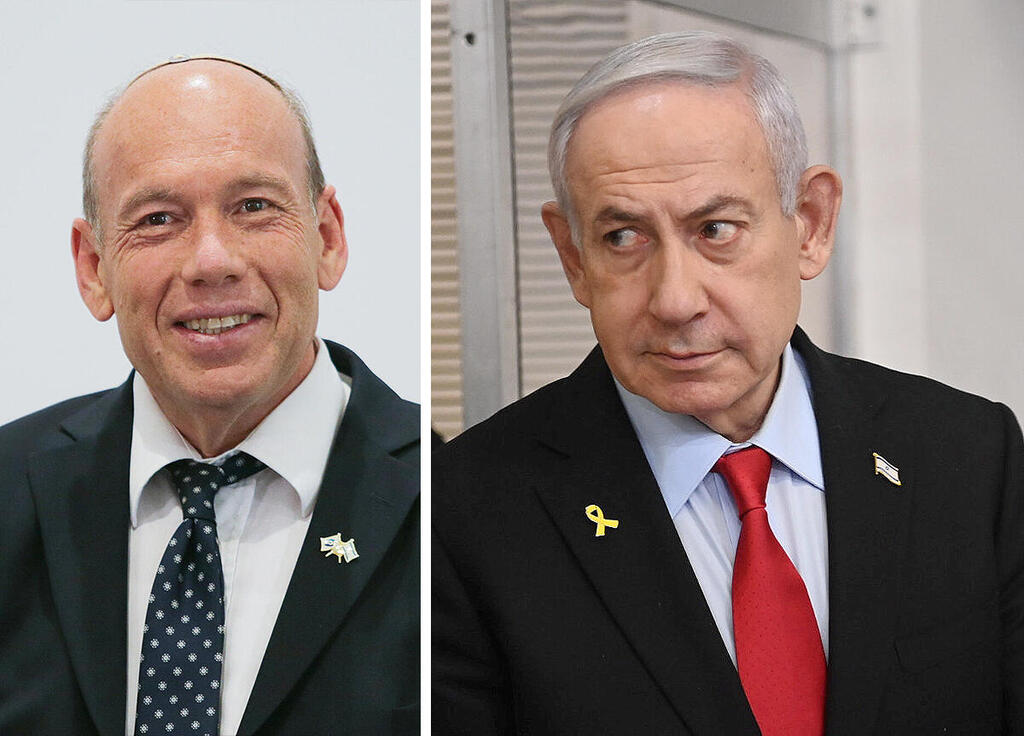 ראש הממשלה בנימין נתניהו ומבקר המדינה מתניהו אנגלמן