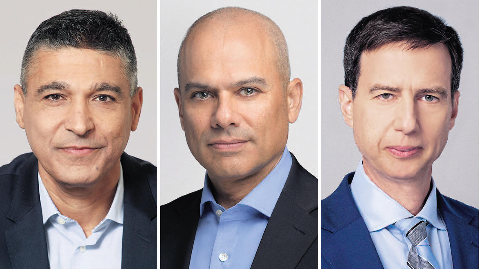 מנכ"לי הבנקים הגדולים מימין חנן פרידמן לאומי ידין ענתבי הפועלים משה לארי מזרחי טפחות