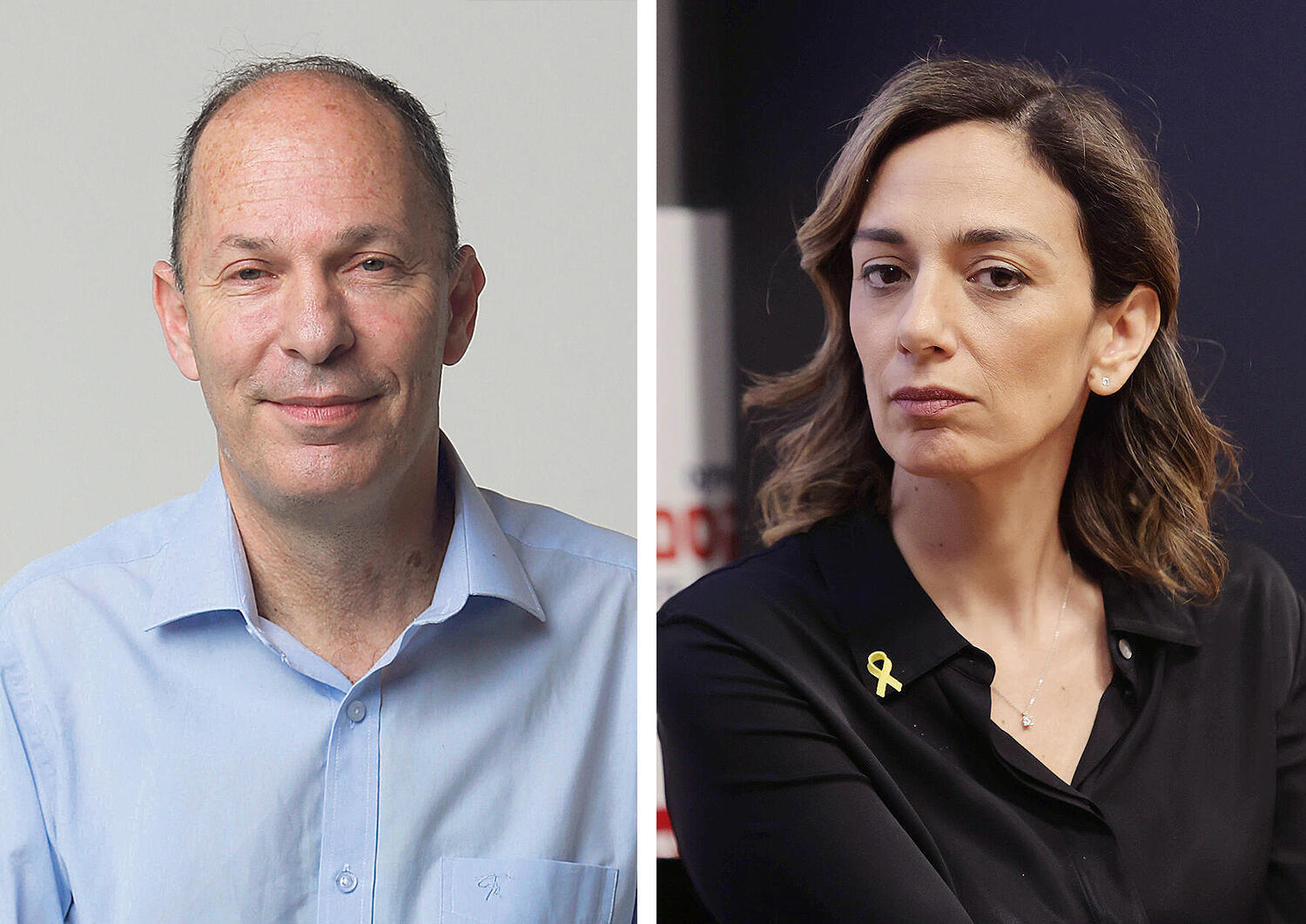 מימין הילה חימי מנכ"לית דיסקונט קפיטל ו אורי יוגב מייסד קרן הריט לתשתיות