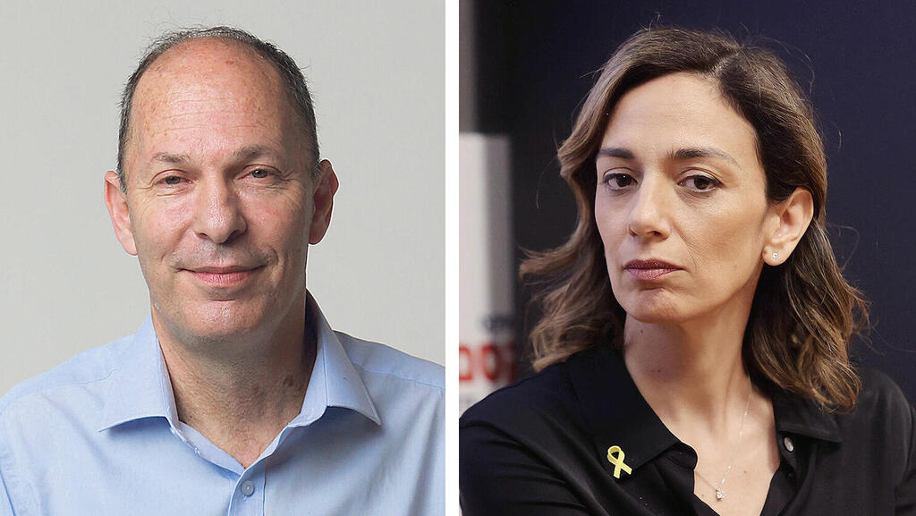 מימין: מנכ"לית דיסקונט קפיטל הילה חימי ומייסד קרן אלומה אורי יוגב (צילומים: אוראל כהן) מימין הילה חימי מנכ"לית דיסקונט קפיטל ו אורי יוגב מייסד קרן הריט לתשתיות