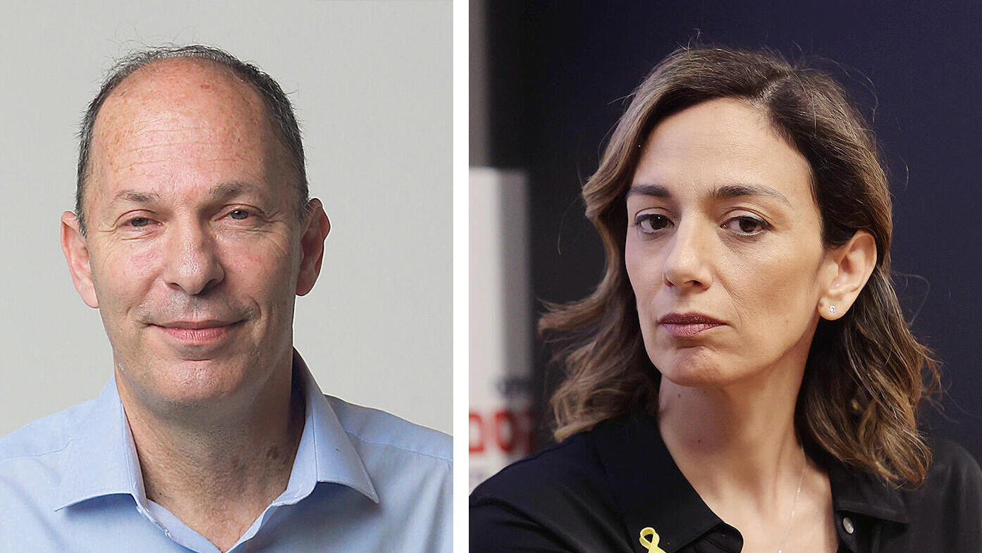 מימין הילה חימי מנכ"לית דיסקונט קפיטל ו אורי יוגב מייסד קרן הריט לתשתיות