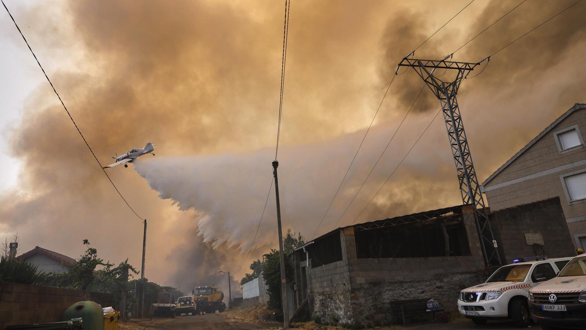 שריפה בצפון מערב ספרד אוגוסט 25