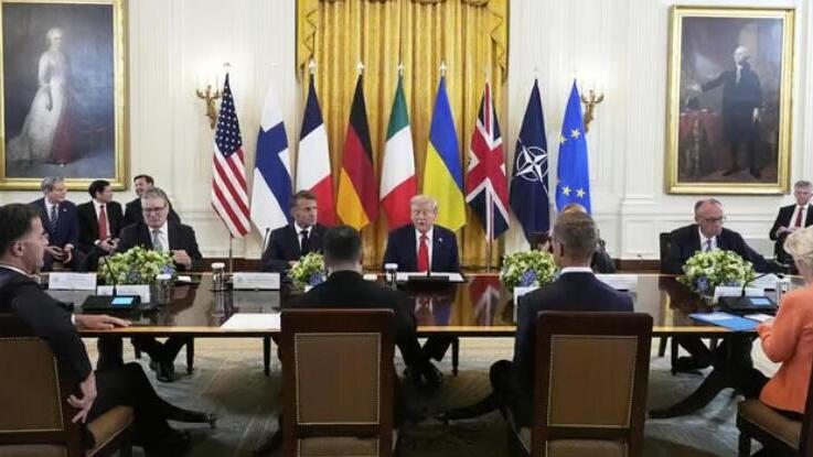 טראמפ וזלנסקי עם מנהיגי אירופה בבית הלבן, הערב