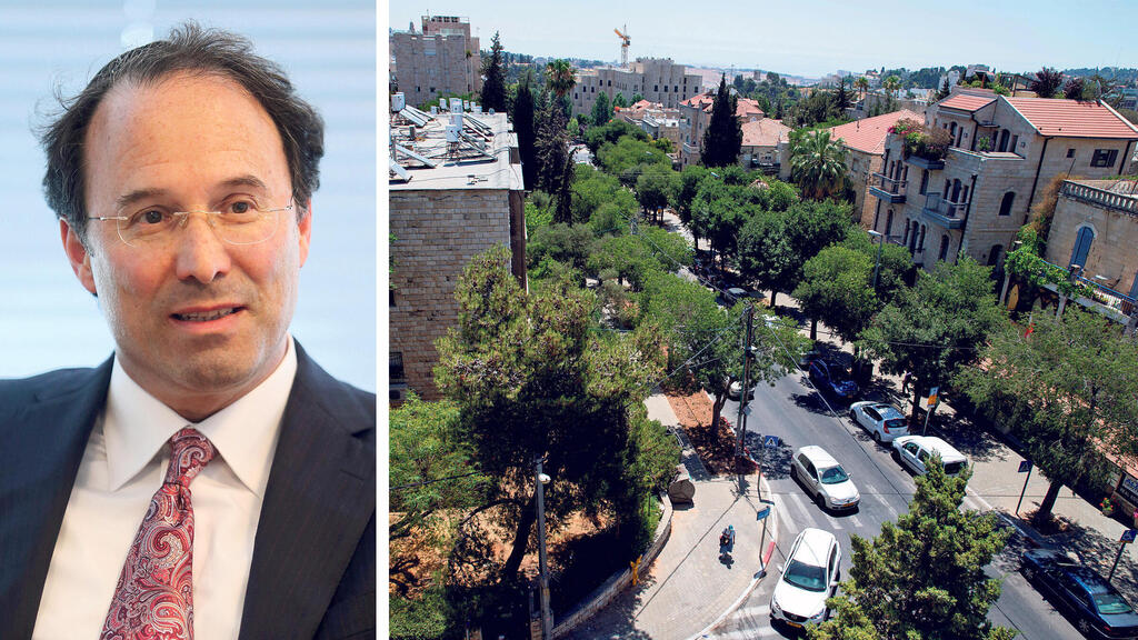 שכונת טלביה בירושלים לצד גארי ברנט (צילומים: עמית שאבי, נמרוד גליקמן) מימין שכונת טלביה ב ירושלים ו גארי ברנט
