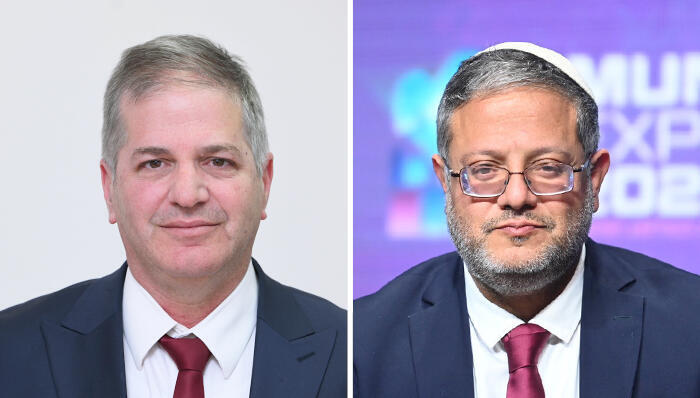 מימין איתמר בן גביר ו יואב קיש