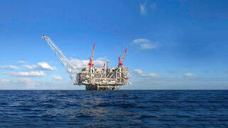 אסדת קידוח גז ב מאגר לוויתן