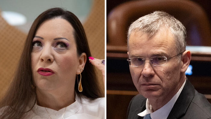 מימין יריב לוין ו טלי גוטליב 