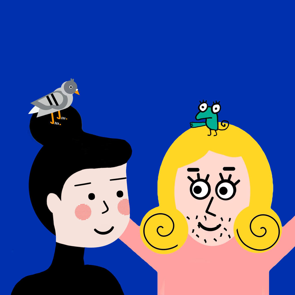 שושקה ודנה ברלב באיור של אנגלמאייר. איך הופכים אקטואליה לקומיקס
(צילום: דנה ברלב) פנאי שושקה ודנה ברלב באיור של אנגלמאייר