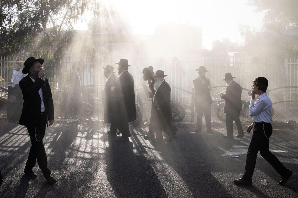 הפגנה של חרדים נגד גיוס ל צה"ל חוק ההשתמטות 19.8.25