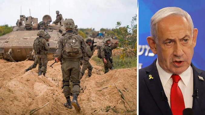 בנימין נתניהו ו כוחות צה"ל ב רצועת עזה מלחמה בעזה