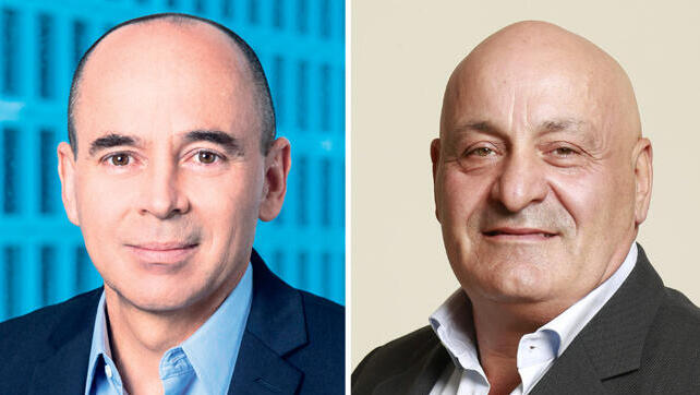 יוסי אברהמי בעל החברה שנושאת את שמו  ו רון בן חיים מנכ"ל לאומי  פרטנרס