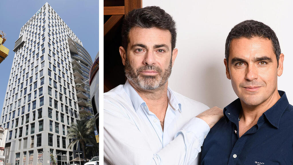 מימין דודי נג'מי ו גיא שעיה תימורה בית קונקורד בני ברק