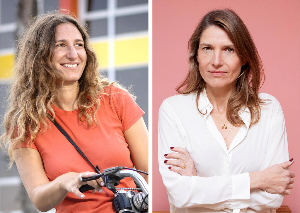 מימין הסופרת כנרת רוזנבלום והצלמת אלכס פרפורי פנאי