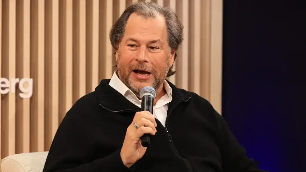 מארק בניוף, מייסד ומנכ"ל סיילספורס (צילום: Chris Ratcliffe / Bloomberg) מנכ"ל סיילספורס מרק בניוף מארק בניוף