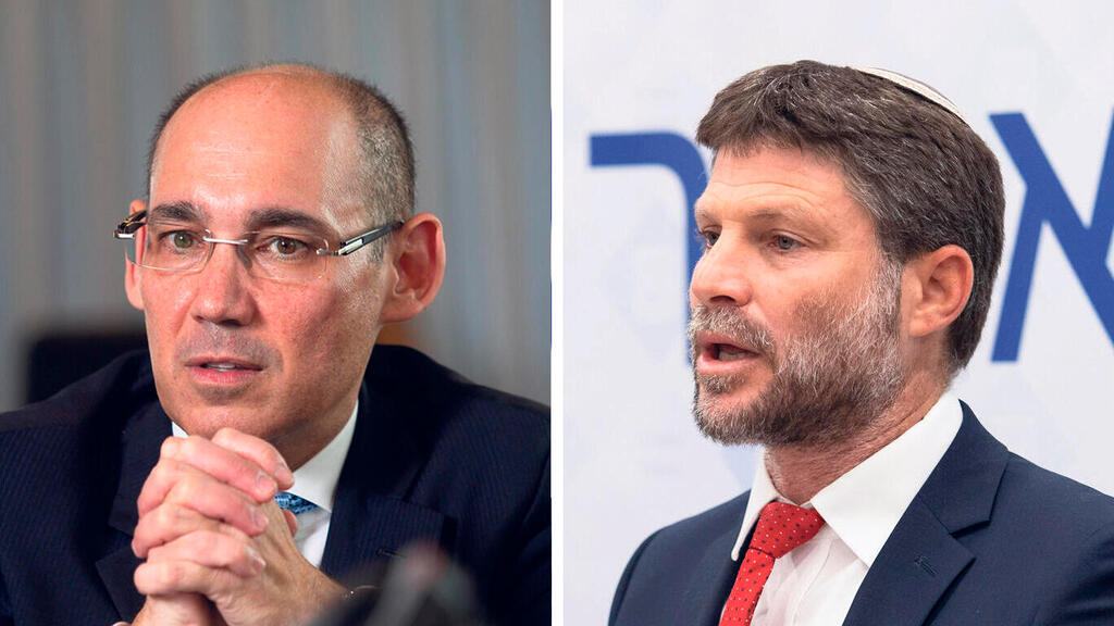 שר האוצר בצלאל סמוטריץ' הנגיד אמיר ירון 