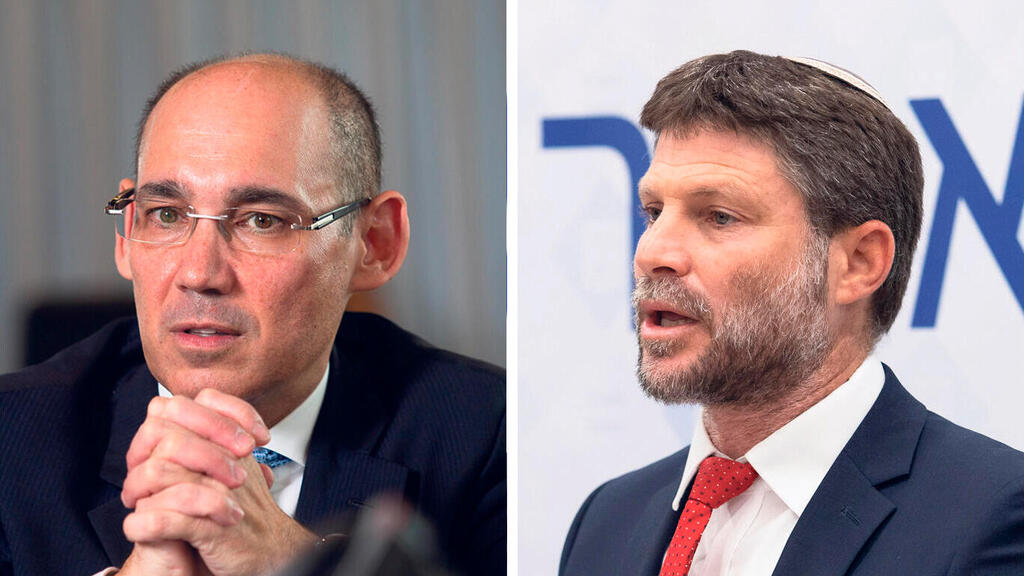 שר האוצר בצלאל סמוטריץ' הנגיד אמיר ירון 