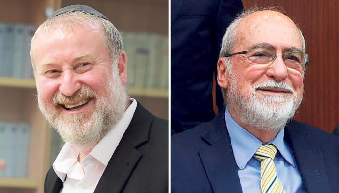 נשיא העליון  לשעבר אשר גרוניס והיועמ“ש לשעבר אביחי מנדבליט