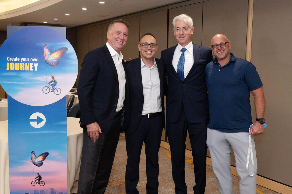 מימין נתי גינור מוביל דסק ג'פריס בישראל ביל אקמן נעם קנטי ריץ' הנדלר