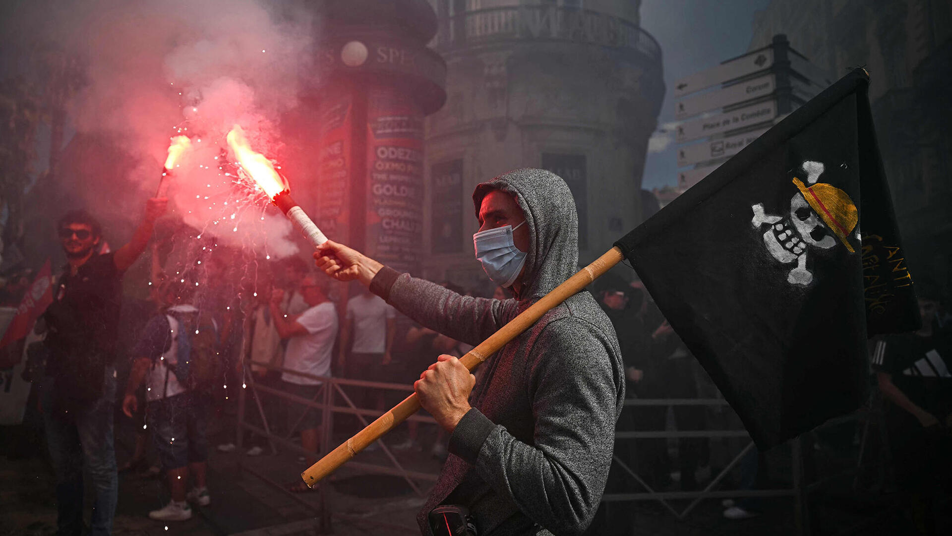 מיום שיבוש ו מחאות היום ברחבי צרפת