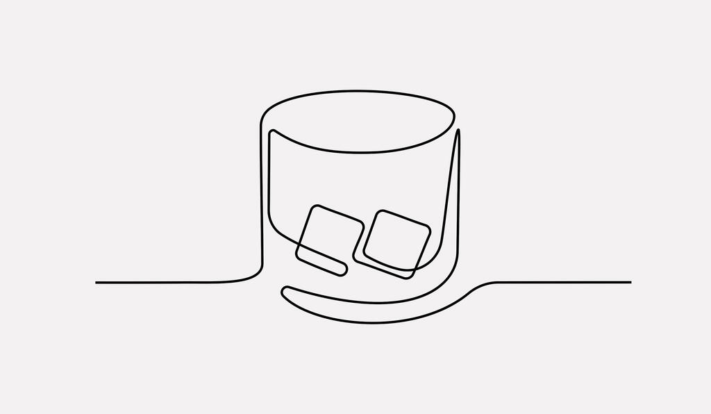 פנאי איור כוס ויסקי