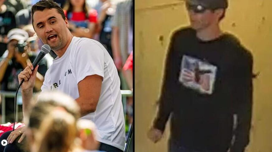 צ'רלי קירק (משמאל) והחשוד בהתנקשות בו טיילר רובינסון (צילומים: FBI Salt Lake city. Trent Nelson/ The salt lake tribune via Reuters ) צ'רלי קירק (משמאל) והחשוד בהתנקשות בו טיילר רובינסון