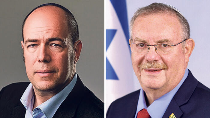 מ"מ נציב שירות המדינה דניאל הרשקוביץ ומנכ"ל האוצר אילן רום