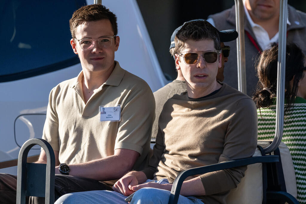 סם אלטמן מנכ"ל OpenAI ובן זוגו  אוליבר מוליהרין