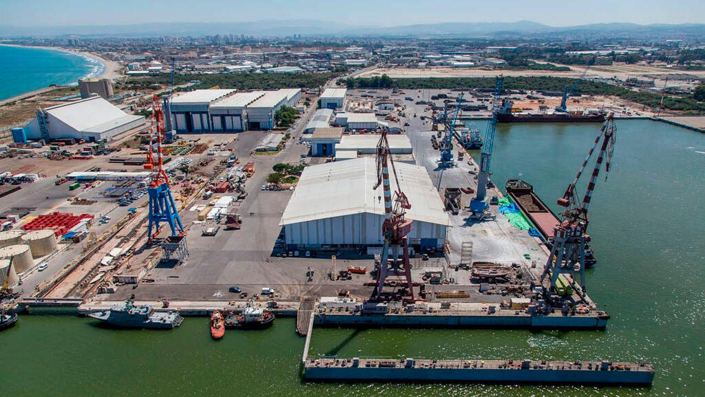 מתחם מספנות ישראל במפרץ חיפה