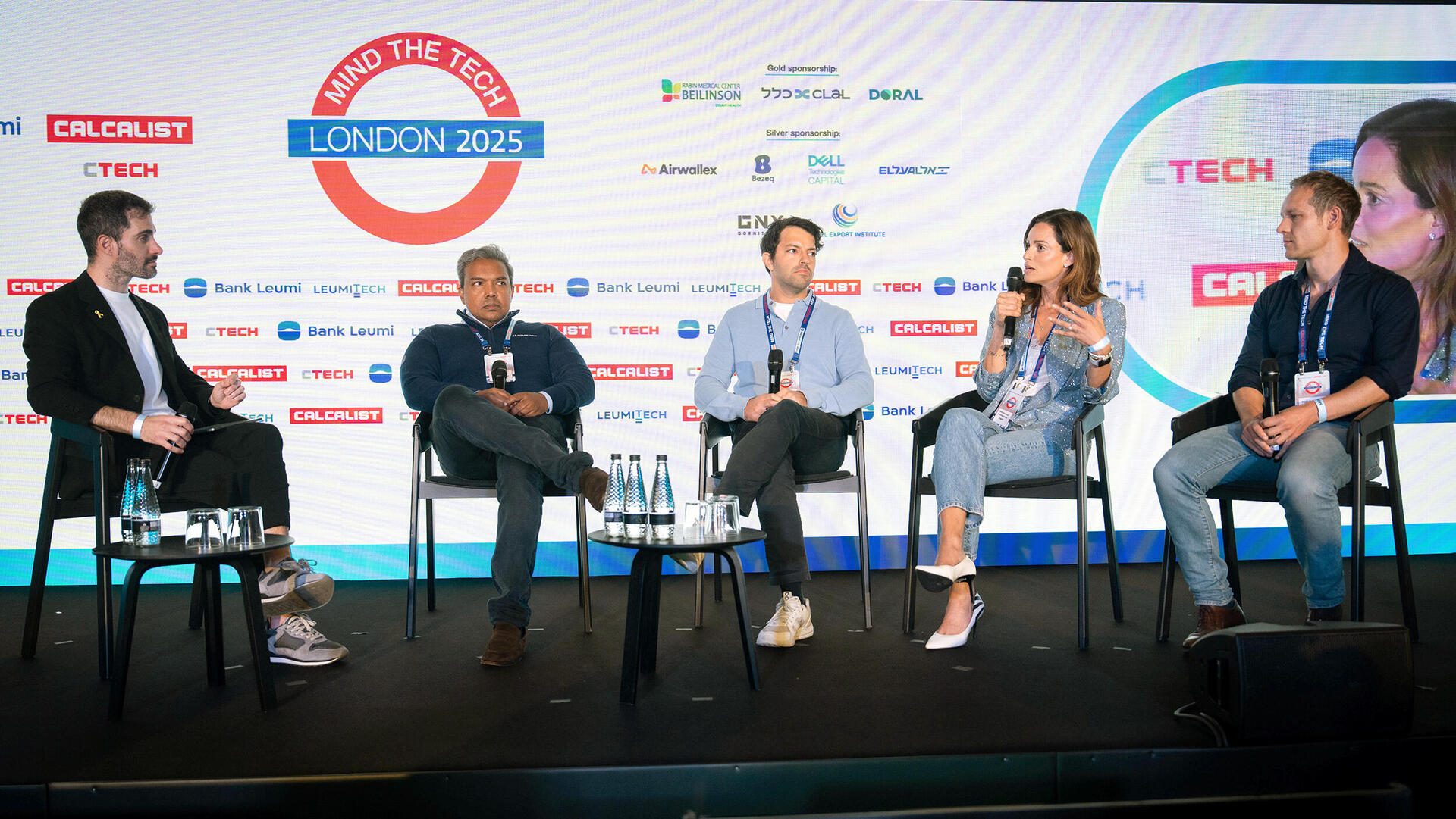  ועידת לונדון 2025 - פאנל מאט רובינסון שותף Accel , שלי הוד מויאל שותפה מייסדת iAngels , סיה הוצ'אנגניה שותף Seedcamp ו גאג'ן ראג'נאתן שותף Highland Europe