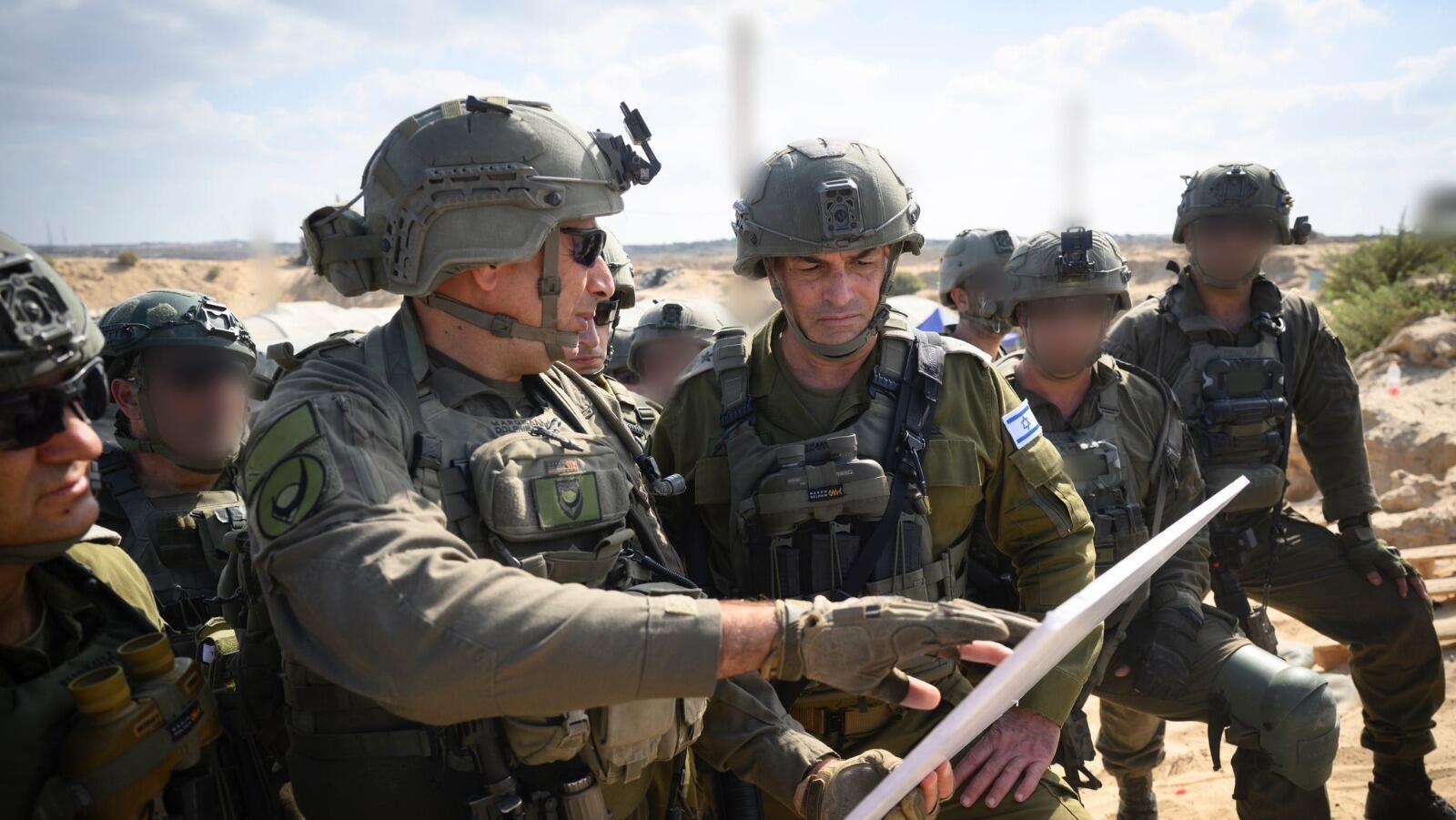 רמטכ"ל אייל זמיר כוחות מתמרנים תמרון קרקעי עזה מבצע מרכבות גדעון ב הערכת מצב מפקד פיקוד דרום האלוף ניב עשור