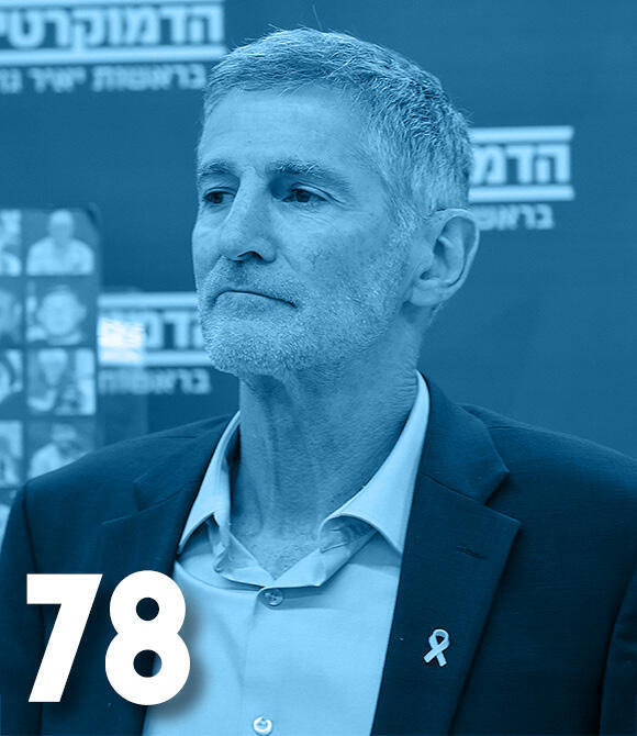 מגזין 100 משפיעים ומשפיעות 2025 יאיר גולן יו"ר הדמוקרטים
