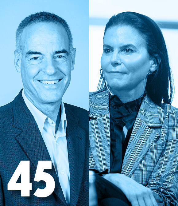 מגזין 100 משפיעים ומשפיעות 2025 יו"ר דיפלומט נעם וימן ויו"ר שטראוס עופרה שטראוס