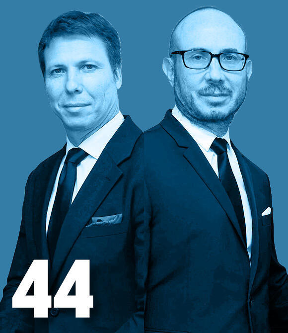 מגזין 100 משפיעים ומשפיעות 2025 מימין מייקי זלקינד ו דניאל זלקינד מנהלים ב אלקו  