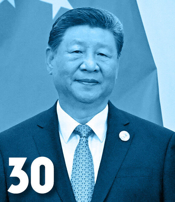 צילום: putnik/Sergei Bobylyov/Pool via REUTERS מגזין 100 משפיעים ומשפיעות 2025 שי ג'ינפינג נשיא סין