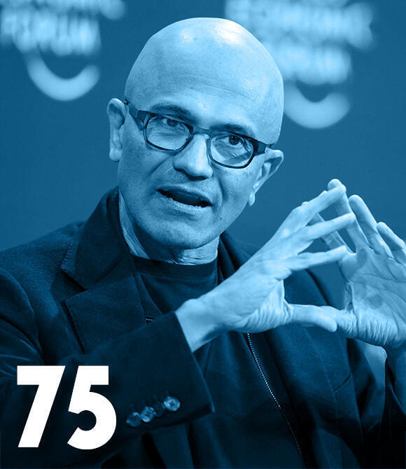 מגזין 100 משפיעים ומשפיעות 2025 סאטיה נאדלה מנכ"ל מיקרוסופט חדש