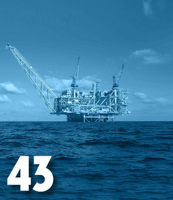 צילום: אלבטרוס מגזין 100 משפיעים ומשפיעות 2025 אסדת קידוח גז ב מאגר לוויתן חדש