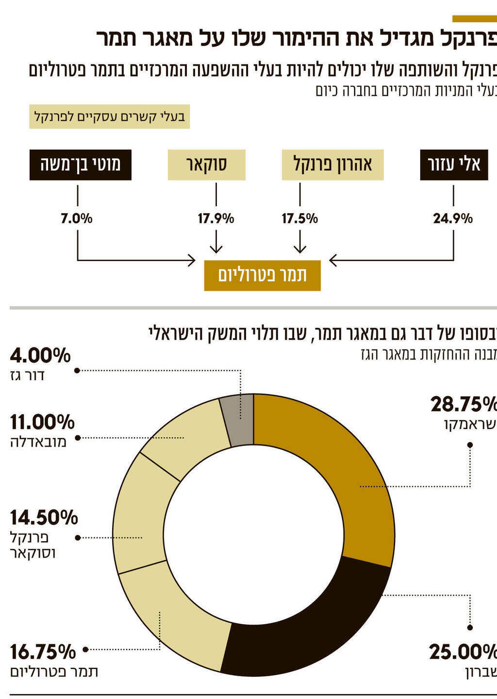 אינפו פרנקל מגדיל את ההימור שלו על מאגר תמר