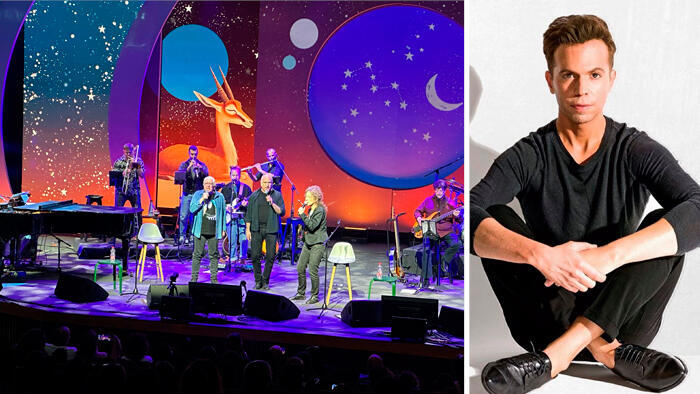 פנאי מימין רועי בר נתן בוחר במופע של הכבש הששה עשר