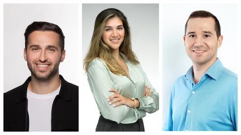 Josh Trup (from right), Ortal Sasson-Hendin, Meir Cohen. 