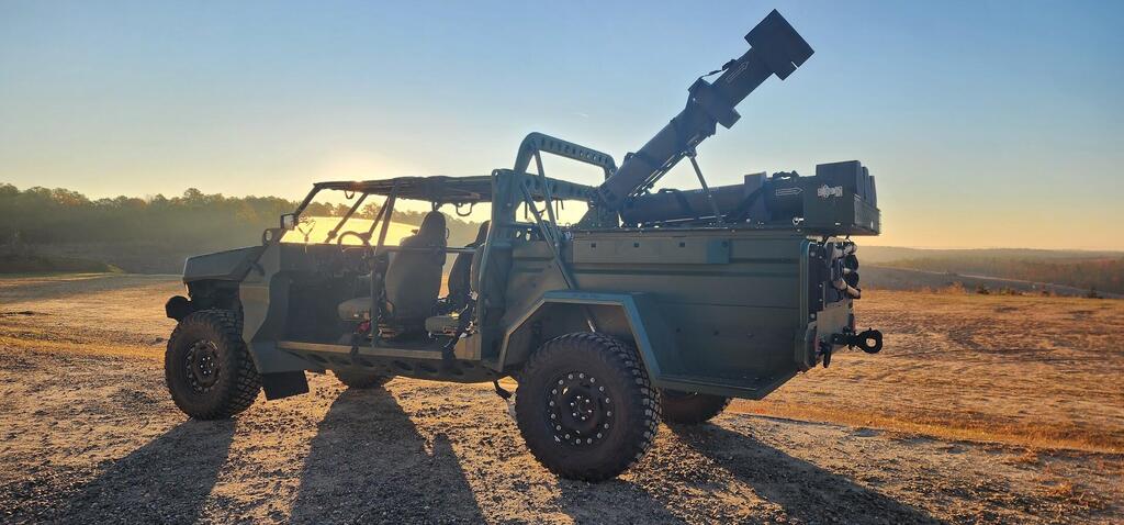 UVision Hero 120 on armored vehicle. (UVision) UVision Hero 120 on armored vehicle
