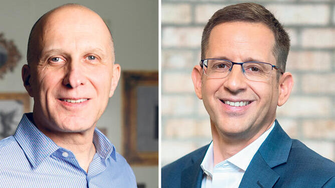 מימין: מנכ"ל נייס לשעבר ברק עילם והיו"ר דיוויד קוסטמן. לחץ על המוסדיים (צילומים: תומריקו, עמית שעל) מנכ"ל נייס לשעבר ברק עילם והיו"ר דיוויד קוסטמן