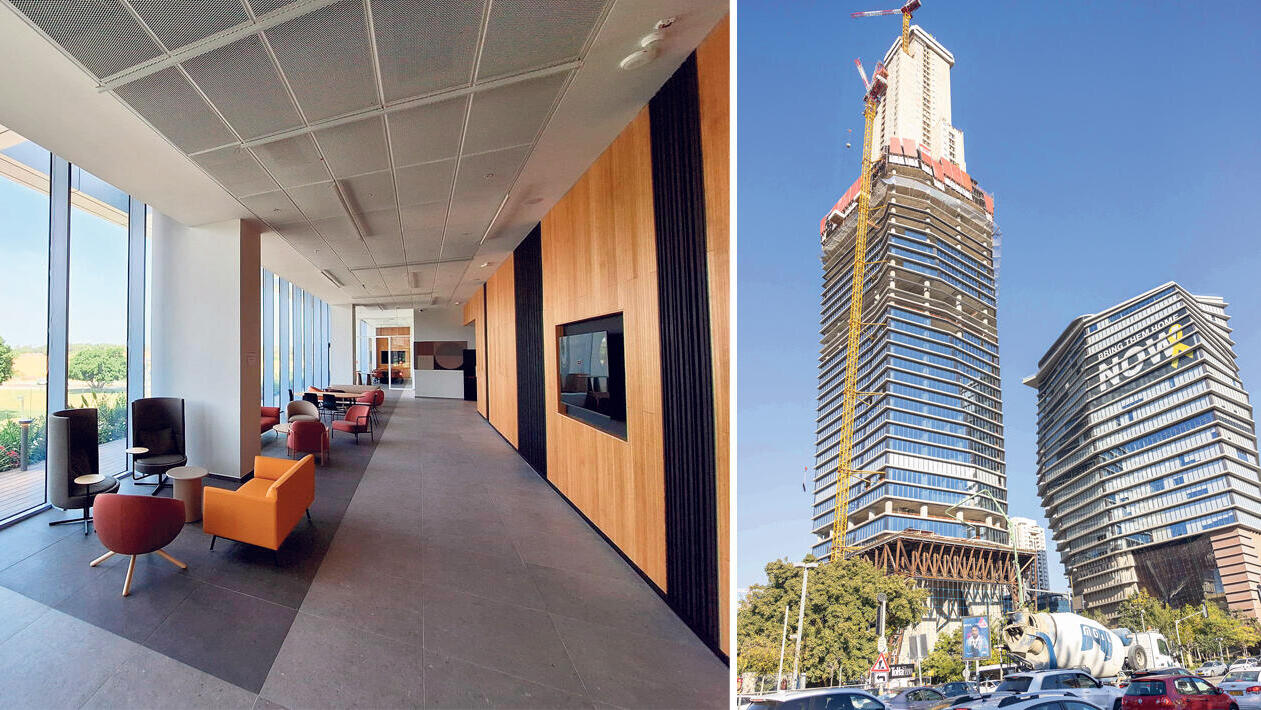 מגדל תוהא בתל אביב ומתחם קהילתי בתוך משרדי וויקס בגלילות