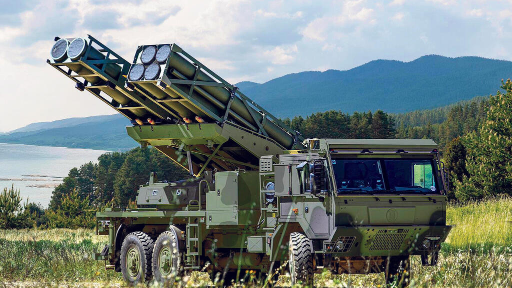 רקטות מדויקות (PULS של אלביט) (צילום: אלביט מערכות) משגר רקטות PULS