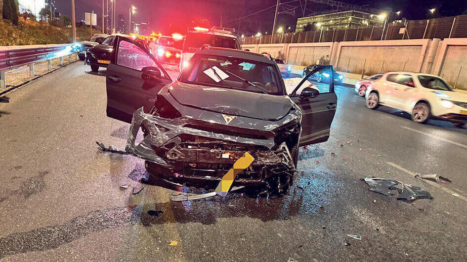 תאונת דרכים (ארכיון) רכב לאחר תאונה (ללא קשר לתוכן הכתבה)