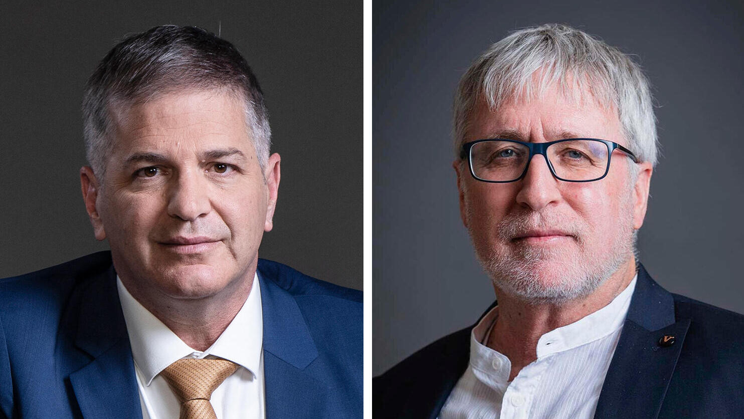 פרופ' דודי שוורץ ושר החינוך יואב קיש