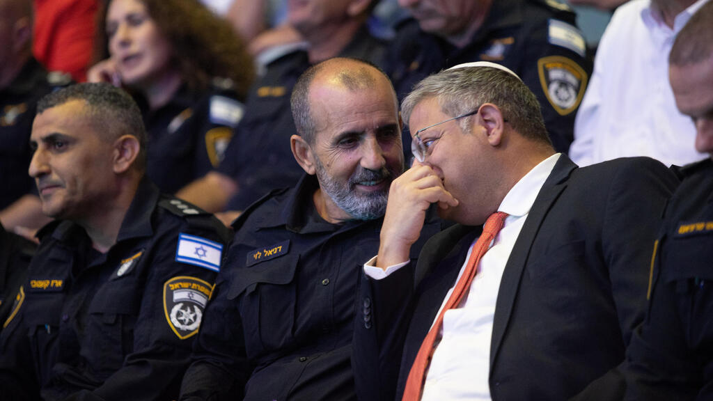 השר לביטחון לאומי איתמר בן גביר עם מפכ"ל משטרת ישראל דני לוי 15.9.25