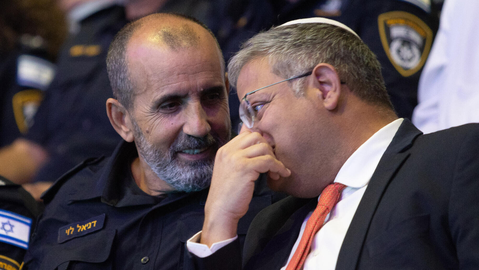 השר לביטחון לאומי איתמר בן גביר עם מפכ"ל משטרת ישראל דני לוי 15.9.25