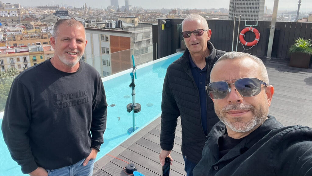 Yuval Matalon, Eyal Tryber and Asaf Ventura at product testing