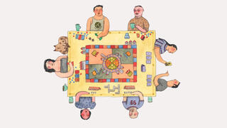 פנאי איור משחקי קופסה