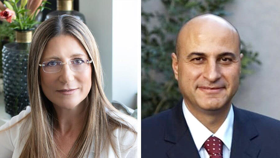 מימין אוהד צוקרמן וד"ר גלית שהרבני קרן קופיה